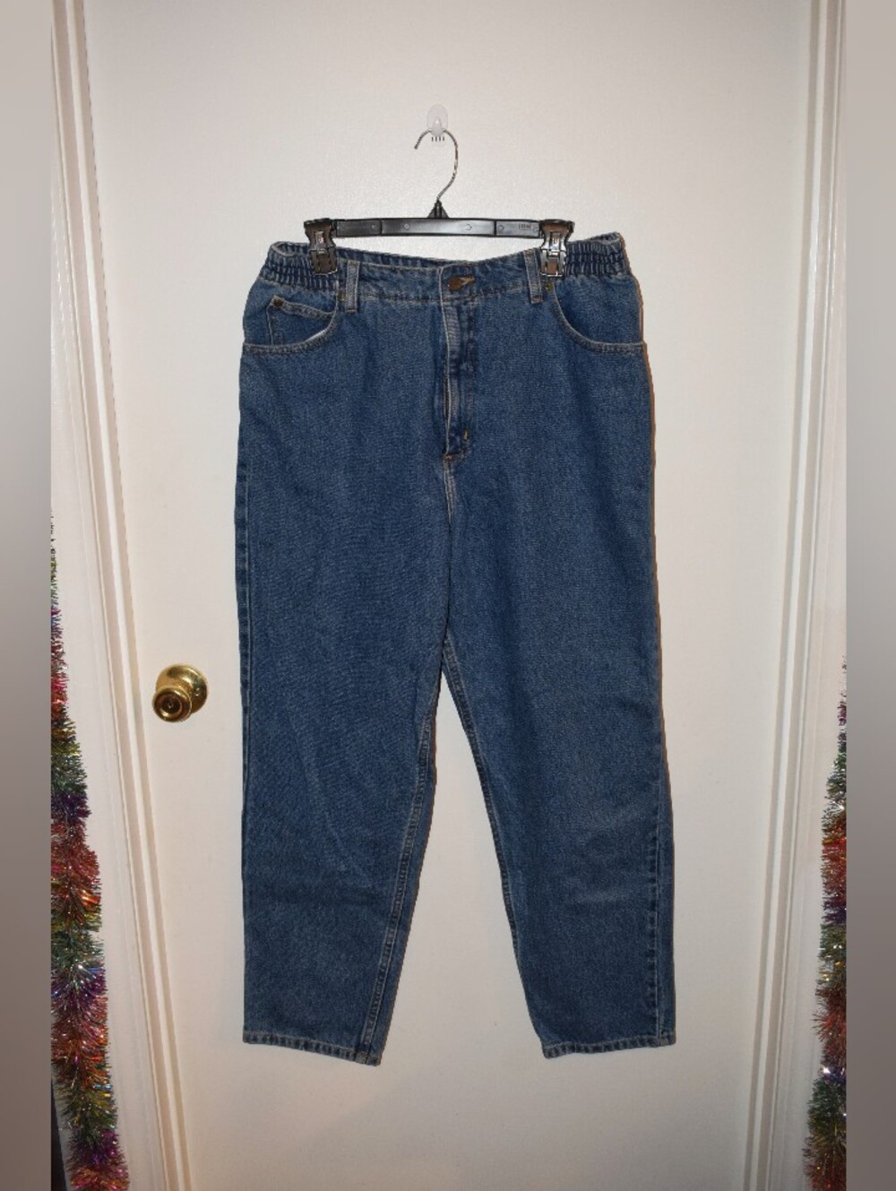 LL Bean Original Relaxed Fit Denim Jeans Size 16 Petite